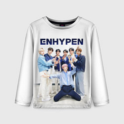 Лонгслив детский ENHYPEN Хисын, Джейк, Джей, Сонхун, Сону, Чонвон,, цвет: 3D-принт