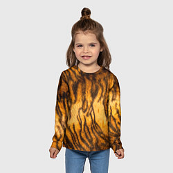 Лонгслив детский Шкура тигра 2022, цвет: 3D-принт — фото 2