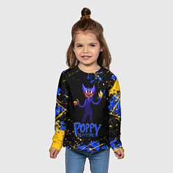 Лонгслив детский ХАГИ ВАГИ БРЫЗГИ КРАСОК И НИЧЕГО ЛИШНЕГО!, цвет: 3D-принт — фото 2