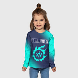 Лонгслив детский FINAL FANTASY XIV - МЕТЕОР - Градиент, цвет: 3D-принт — фото 2