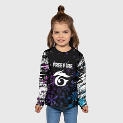 Лонгслив детский Free Fire новогодний, цвет: 3D-принт — фото 2