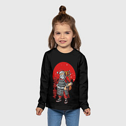 Лонгслив детский САНТАСАМУРАЙ, цвет: 3D-принт — фото 2