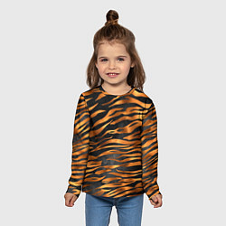 Лонгслив детский В шкуре тигра, цвет: 3D-принт — фото 2
