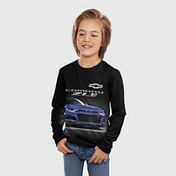 Лонгслив детский Chevrolet Camaro ZL1 Motorsport, цвет: 3D-принт — фото 2
