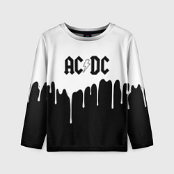 Лонгслив детский ACDC подтёки, цвет: 3D-принт