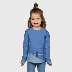 Лонгслив детский Пробежка, цвет: 3D-принт — фото 2