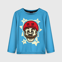 Лонгслив детский Марио скелетик, цвет: 3D-принт