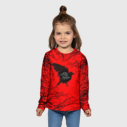 Лонгслив детский Dead by Daylight ворон, цвет: 3D-принт — фото 2