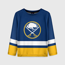 Лонгслив детский Buffalo Sabres, Баффало Сейберз, цвет: 3D-принт