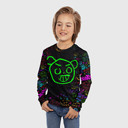 Лонгслив детский League Of Legends граффити неон, цвет: 3D-принт — фото 2