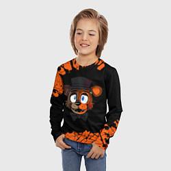 Лонгслив детский FNAF - ФРЕДДИ Краска, цвет: 3D-принт — фото 2