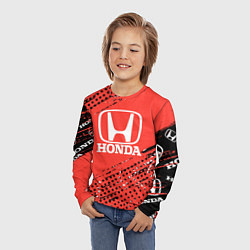 Лонгслив детский HONDA хонда sport, цвет: 3D-принт — фото 2