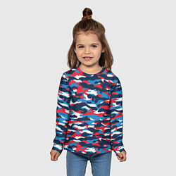 Лонгслив детский Камуфляж Цветной, цвет: 3D-принт — фото 2