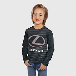 Лонгслив детский LEXUS Lexus - Карбон, цвет: 3D-принт — фото 2