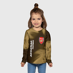 Лонгслив детский АРСЕНАЛ Arsenal Football Огонь, цвет: 3D-принт — фото 2