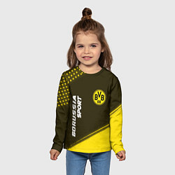Лонгслив детский БОРУССИЯ Borussia Sport Краска, цвет: 3D-принт — фото 2