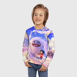 Лонгслив детский Эверест Йети, цвет: 3D-принт — фото 2