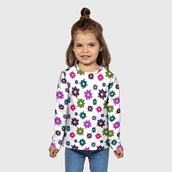 Лонгслив детский Шипы паттерн, цвет: 3D-принт — фото 2