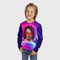 Лонгслив детский Джонни Киберпанк2077 Cyberpunk2077, цвет: 3D-принт — фото 2
