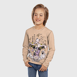 Лонгслив детский KILLER QUEEN Йошикаге Кира JOJO PART 4, цвет: 3D-принт — фото 2