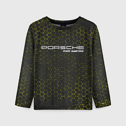 Лонгслив детский PORSCHE Pro Racing Соты, цвет: 3D-принт