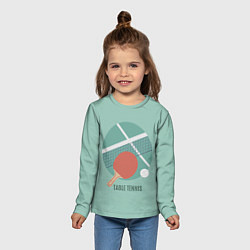 Лонгслив детский TABLE TENNIS Теннис, цвет: 3D-принт — фото 2