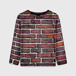 Лонгслив детский Brick Wall, цвет: 3D-принт