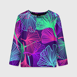 Лонгслив детский Neon color pattern Fashion 2023, цвет: 3D-принт