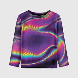 Детский лонгслив Neon fashion pattern Wave