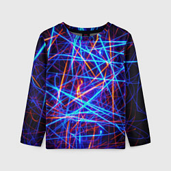 Лонгслив детский Neon pattern Fashion 2055, цвет: 3D-принт