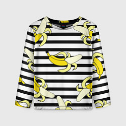 Лонгслив детский Banana pattern Summer, цвет: 3D-принт