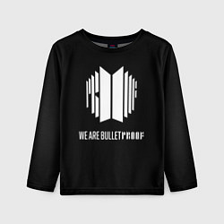 Лонгслив детский BTS WE ARE BULLETPROOF БТС - мы пуленепробиваемые, цвет: 3D-принт