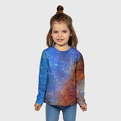 Лонгслив детский Яркая вселенная, цвет: 3D-принт — фото 2