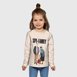 Лонгслив детский Spy x Family Семья шпиона, цвет: 3D-принт — фото 2