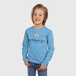 Лонгслив детский Manchester City ФОДЕН Домашняя форма 2223, цвет: 3D-принт — фото 2