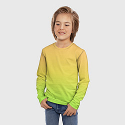Лонгслив детский GRADIEND YELLOW-GREEN, цвет: 3D-принт — фото 2