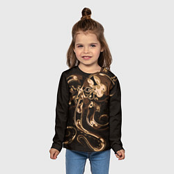 Лонгслив детский Мощный осьминог, цвет: 3D-принт — фото 2