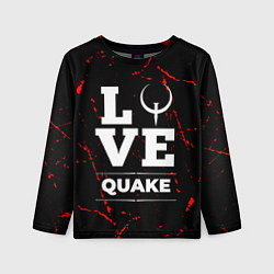 Лонгслив детский Quake Love Классика, цвет: 3D-принт