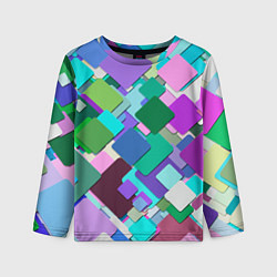 Детский лонгслив MULTICOLORED SQUARES