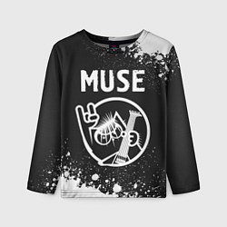 Лонгслив детский Muse КОТ Брызги, цвет: 3D-принт