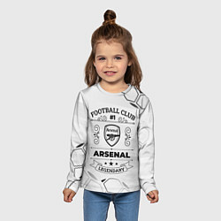 Лонгслив детский Arsenal Football Club Number 1 Legendary, цвет: 3D-принт — фото 2