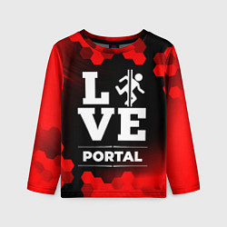 Лонгслив детский Portal Love Классика, цвет: 3D-принт