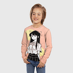 Лонгслив детский Милашка Коми У Коми проблемы с общением, цвет: 3D-принт — фото 2