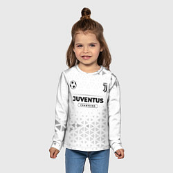 Лонгслив детский Juventus Champions Униформа, цвет: 3D-принт — фото 2