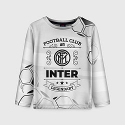 Лонгслив детский Inter Football Club Number 1 Legendary, цвет: 3D-принт