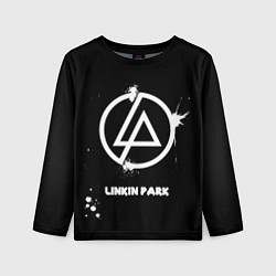 Лонгслив детский Linkin Park логотип краской, цвет: 3D-принт