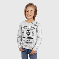 Лонгслив детский Valencia Football Club Number 1 Legendary, цвет: 3D-принт — фото 2