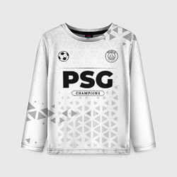Лонгслив детский PSG Champions Униформа, цвет: 3D-принт