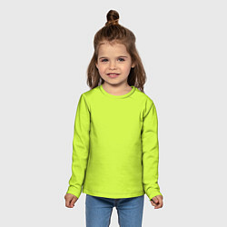Лонгслив детский Зеленый неон из фильма Барби, цвет: 3D-принт — фото 2