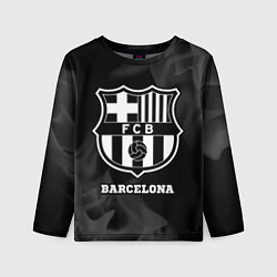Лонгслив детский Barcelona Sport на темном фоне, цвет: 3D-принт